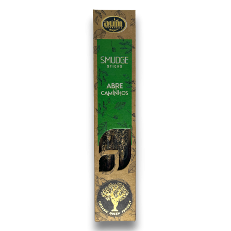 Incenso Orgânico Abre Caminhos Fragrâncias AUM Smudge Sticks - 25gr.