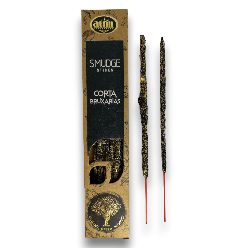 Encens Orgànic Talla Bruixeries AUM Fragrances Smudge Sticks - 25gr.-Encens Orgànic AUM Fragrances-HOSTENATURA