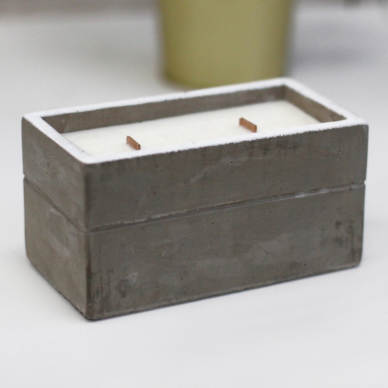 Big Box - Clove & Dark Sandalwood-CONCRETE CANDLES-HOSTENATURA