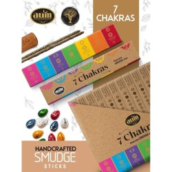 Biologische Wierook 7 Chakra's AUM Geuren Smudge Sticks - 25gr.