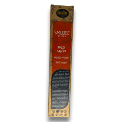 Bastões para manchas de fragrâncias AUM de incenso orgânico Palo Santo - 25gr.