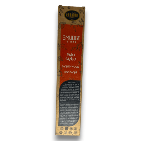 Incienso Orgánico Palo Santo AUM Fragrances Smudge Sticks - 25gr.
