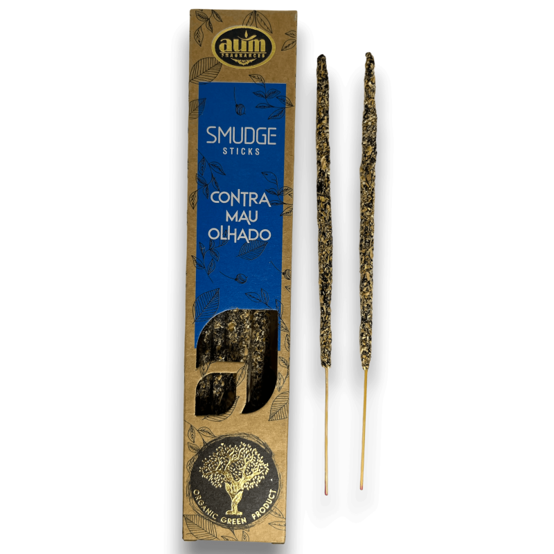 Encens Orgànic Contra el Mal d'Ull AUM Fragrances Smudge Sticks - 25gr.-Encens Orgànic AUM Fragrances-HOSTENATURA