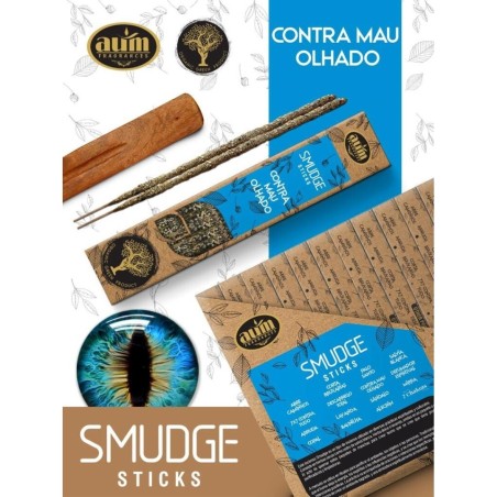 Biologische wierook tegen het boze oog AUM geuren smudge sticks - 25gr.
