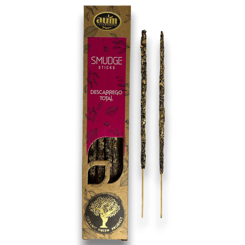 Encens Orgànic Descàrrega Total AUM Fragrances Smudge Sticks - 25gr.-Encens Orgànic AUM Fragrances-HOSTENATURA