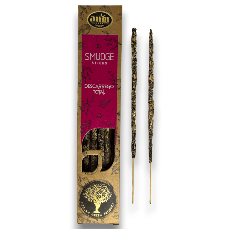 Incienso Orgánico Descarga Total AUM Fragrances Smudge Sticks - 25gr.