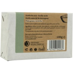 ESSABO Sabonete Natural de Argila Verde - 100gr - Pele oleosa e brilhante - Cosméticos Naturais