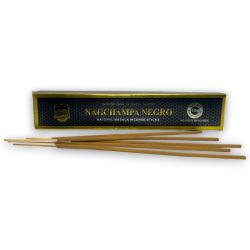 Black Nag Champa ANAND-en eguzki-izpi beltza - 15gr-ko 1 kaxa.