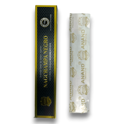 Black Nag Champa ANAND-en eguzki-izpi beltza - 15gr-ko 1 kaxa.