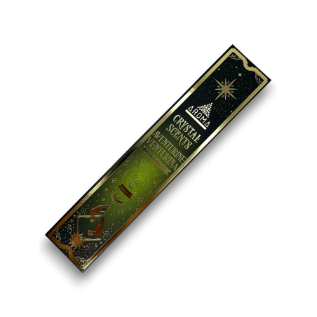 Incienso Aventurina AROMA Smudge Kit Incienso Crystal Aventurine - Barritas de incienso con minerales - 1 cajita de 20gr.
