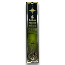 Aventurin Rökelse AROMA Smudge Rökelse Kit Crystal Aventurin - Rökelse pinnar med mineraler - 1 låda med 20gr.