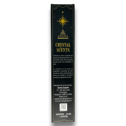 Aventurin Rökelse AROMA Smudge Rökelse Kit Crystal Aventurin - Rökelse pinnar med mineraler - 1 låda med 20gr.