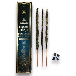 Encens Lapis lazuli AROMA Smudge Kit d’encens Lapis Lazuli - Bâtonnets d’encens minéraux - 1 boîte de 20gr.