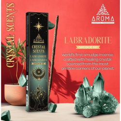 Incenso Labradorita AROMA Smudge Labradorite Kit Incenso - Barritas de incenso con minerais - 1 caixiña de 20gr.