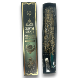 Incenso Labradorita AROMA Smudge Labradorite Kit Incenso - Varetas de incenso com minerais - 1 caixinha de 20g.