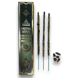 Labradorit Rökelse AROMA Smudge Labradorite Incense Kit - Rökelsepinnar med mineraler - 1 låda med 20gr.