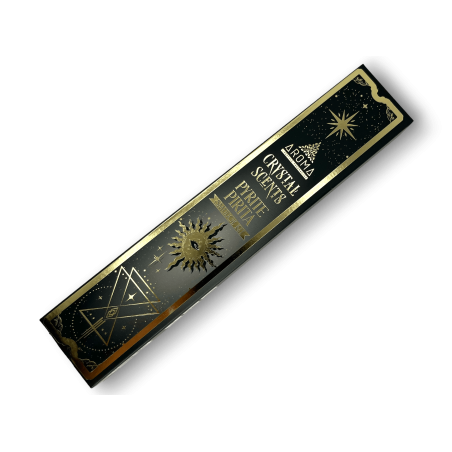 Incienso Pirita AROMA Smudge Pyrite Kit Incienso - Barritas de incienso con minerales - 1 cajita de 20gr.