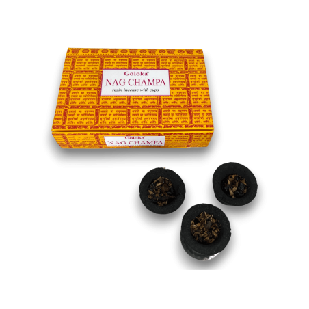 Tazze in resina Nag Champa Goloka - 6 tazze in resina di incenso