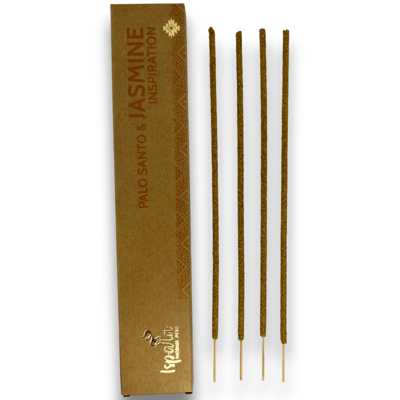 Incenso Palo Santo e Gelsomino ISPALLA Inspiration - Incenso Naturale e Biologico made in Peru - 15gr.-Incenso Ispalla dal Perù-HOSTENATURA