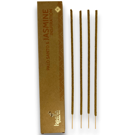 Encens Palo Santo et Jasmin ISPALLA Inspiration - Encens Naturel et Bio fabriqué au Pérou - 15gr.