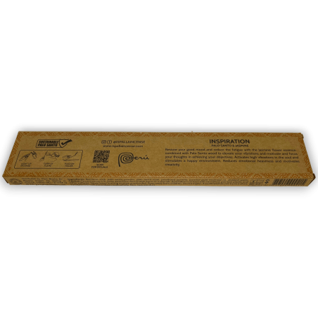 Encens Palo Santo et Jasmin ISPALLA Inspiration - Encens Naturel et Bio fabriqué au Pérou - 15gr.