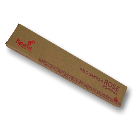 Encens Palo Santo i Rosa ISPALLA Romance - Encens Natural i Ecològic fet al Perú - 15gr.