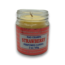 Bougie en pot à la fraise Nag Champa Satya Strawberry - 85g - Durée de 24 heures