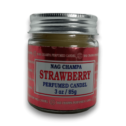 Barattolo di Candela Fragola Nag Champa Satya - 85gr. - durata 24 ore