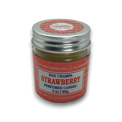 Kerze im Glas Erdbeere Nag Champa Satya Strawberry - 85 g - Brenndauer 24 Stunden