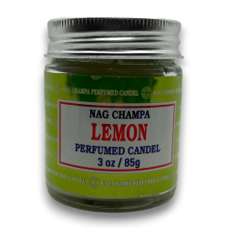 Bougie en pot de citron Nag Champa Satya Lemon - 85g - Durée de 24 heures