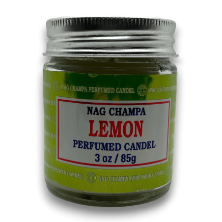 Vela Tarro Limón Nag Champa Satya Lemon - 85gr. - 24 horas duración