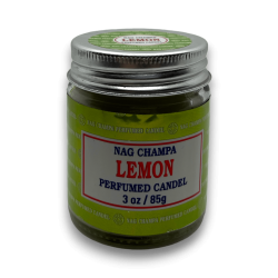 Bougie en pot de citron Nag Champa Satya Lemon - 85g - Durée de 24 heures