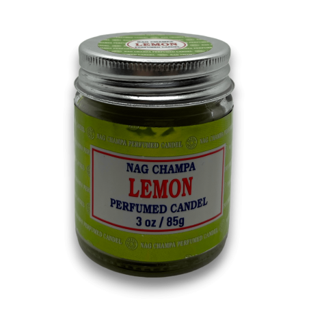 Lemon Nag Champa Satya Lemon Candle Pot - 85gr. - durée 24 heures