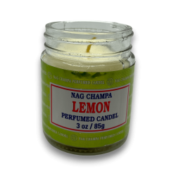 Bougie en pot de citron Nag Champa Satya Lemon - 85g - Durée de 24 heures