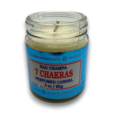 Espelma Pot 7 Chakras Nag Xampa Satya - 85gr. - 24 hores durada