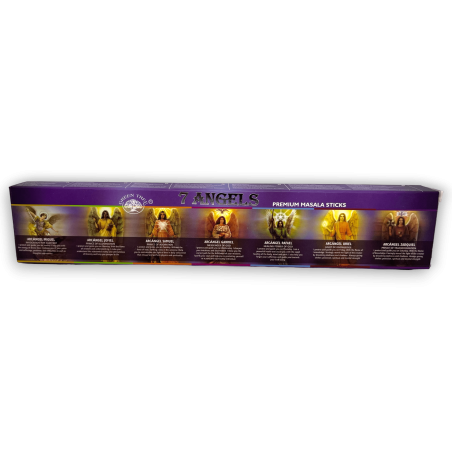 Incienso 7 Arcángeles Green Tree 7 Angels - Premium Masala Sticks - 1 cajetilla de 15gr.