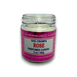 Bougie en pot rose Nag Champa Satya Rose - 85g - Durée de 24 heures