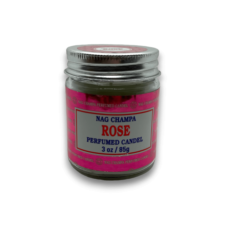Bougie Pink Nag Jar Champa Satya Rose - 85gr. - durée 24 heures