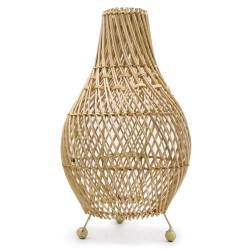 Lampe de table en osier - Naturel - 39x24cm