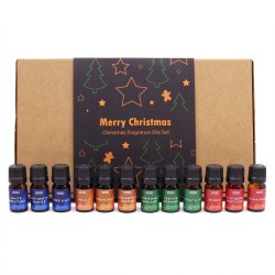 Conjunto de Óleos Aromáticos de Natal - 12 x 5ml.