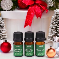 Conjunto de Óleos Aromáticos de Natal - 12 x 5ml.