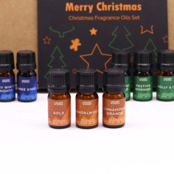 Conjunto de Óleos Aromáticos de Natal - 12 x 5ml.