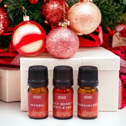 Conjunto de Óleos Aromáticos de Natal - 12 x 5ml.