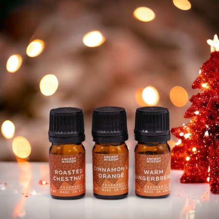 Set mit aromatischen Ölen für Weihnachtsfeiern - 12 x 5ml.