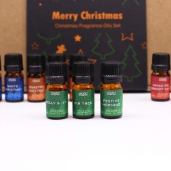 Conjunto de Óleos Aromáticos para Festas de Natal - 12 x 5ml.