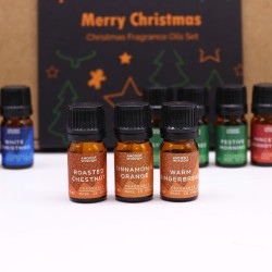 Conjunto de Óleos Aromáticos para Festas de Natal - 12 x 5ml.