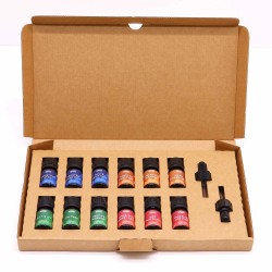 Conxunto de aceites aromáticos para festas de Nadal - 12 x 5ml.