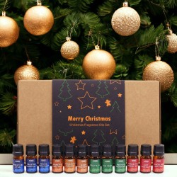 Ensemble d’huiles aromatiques pour fêtes de Noël - 12 x 5ml.