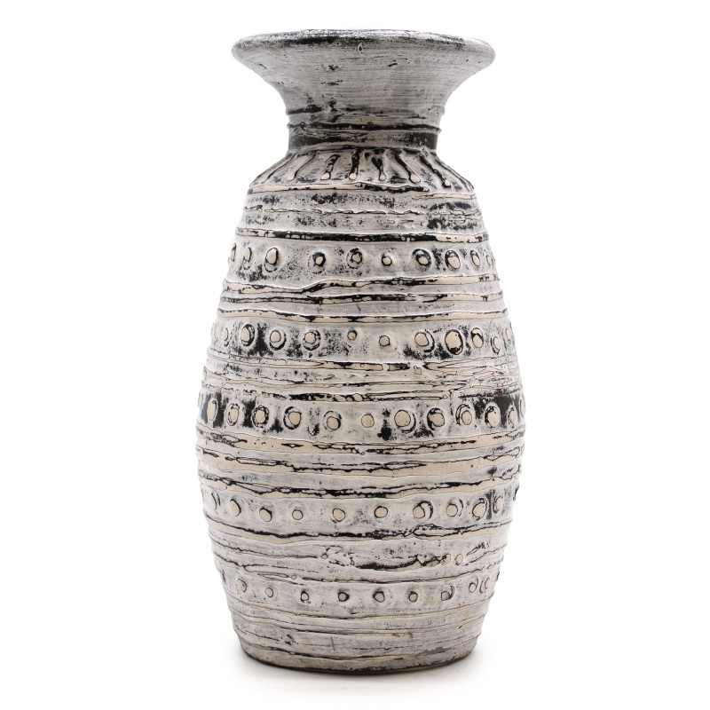 Klasyczny kremowy wazon ceramiczny - 32x15cm-WAZONY CERAMICZNE BALI-HOSTENATURA