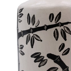 Retro Ceramic Vase with Bamboo Motif - Natural - 32x15cm